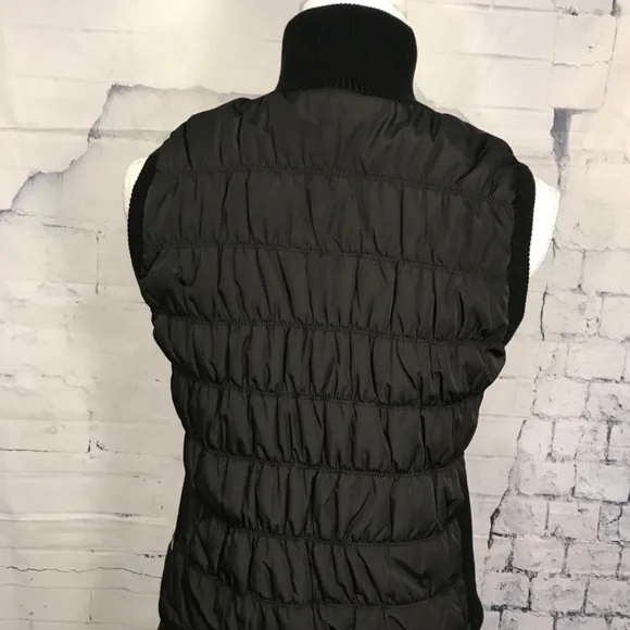 Calvin Klein Black Vest Turtleneck